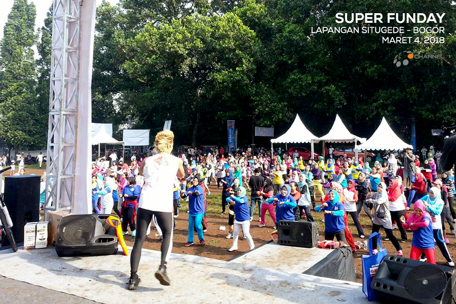 Fun Aerobic di Lapangan Situgede, Bogor